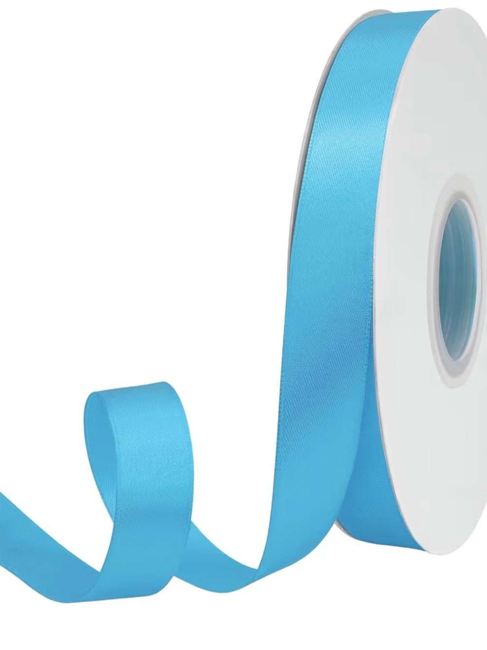 Blue Satin Ribbon Roll - Decorative Craft Ribbon